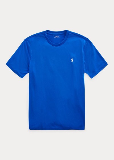 Playeras Polo Ralph Lauren Hombre Azules Azul Rey - Performance Jersey - WMTSJ8432